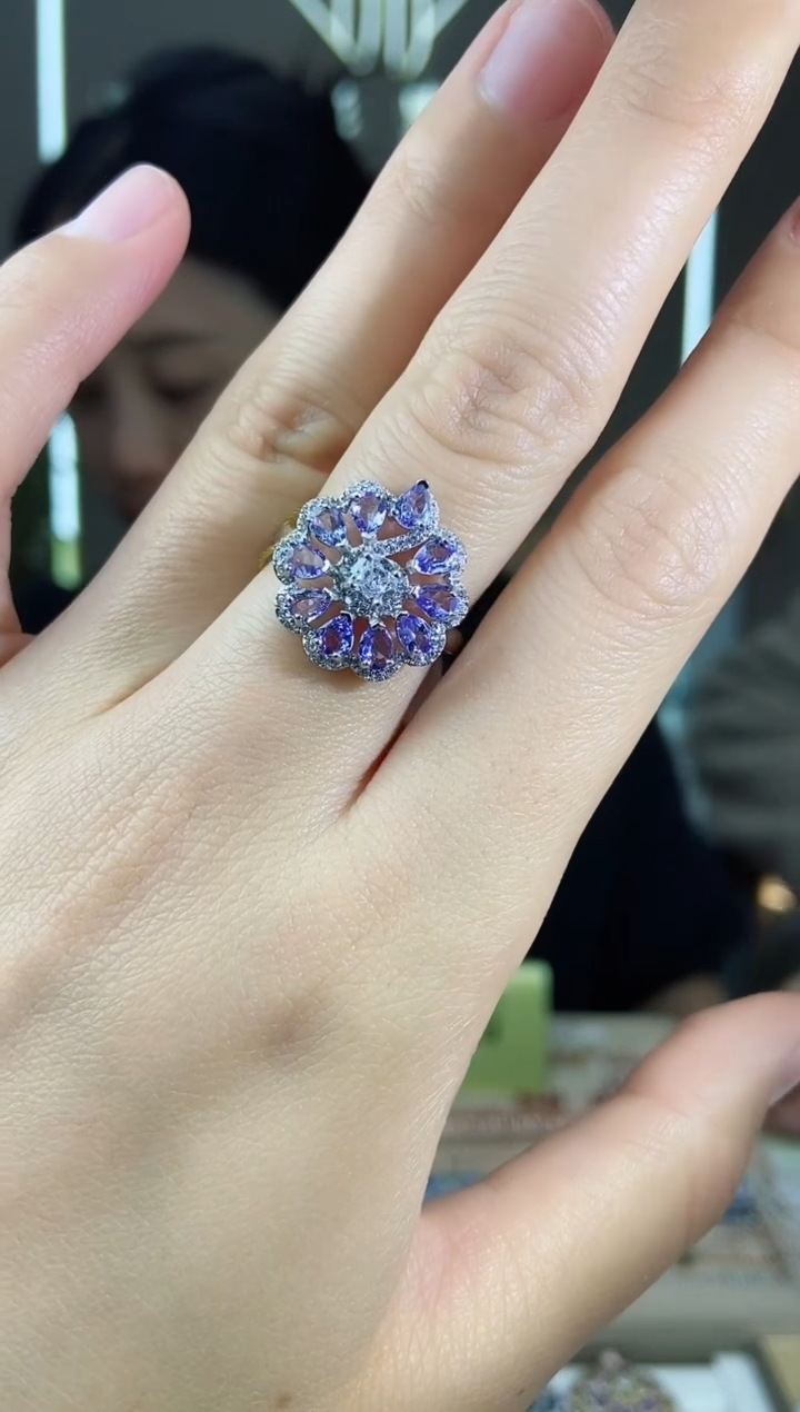 【闪购商品】坦桑石手饰银S925镶嵌手饰