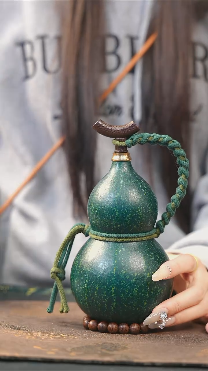 【闪购商品】XJ203大漆酒葫芦不包手串及旋转底座