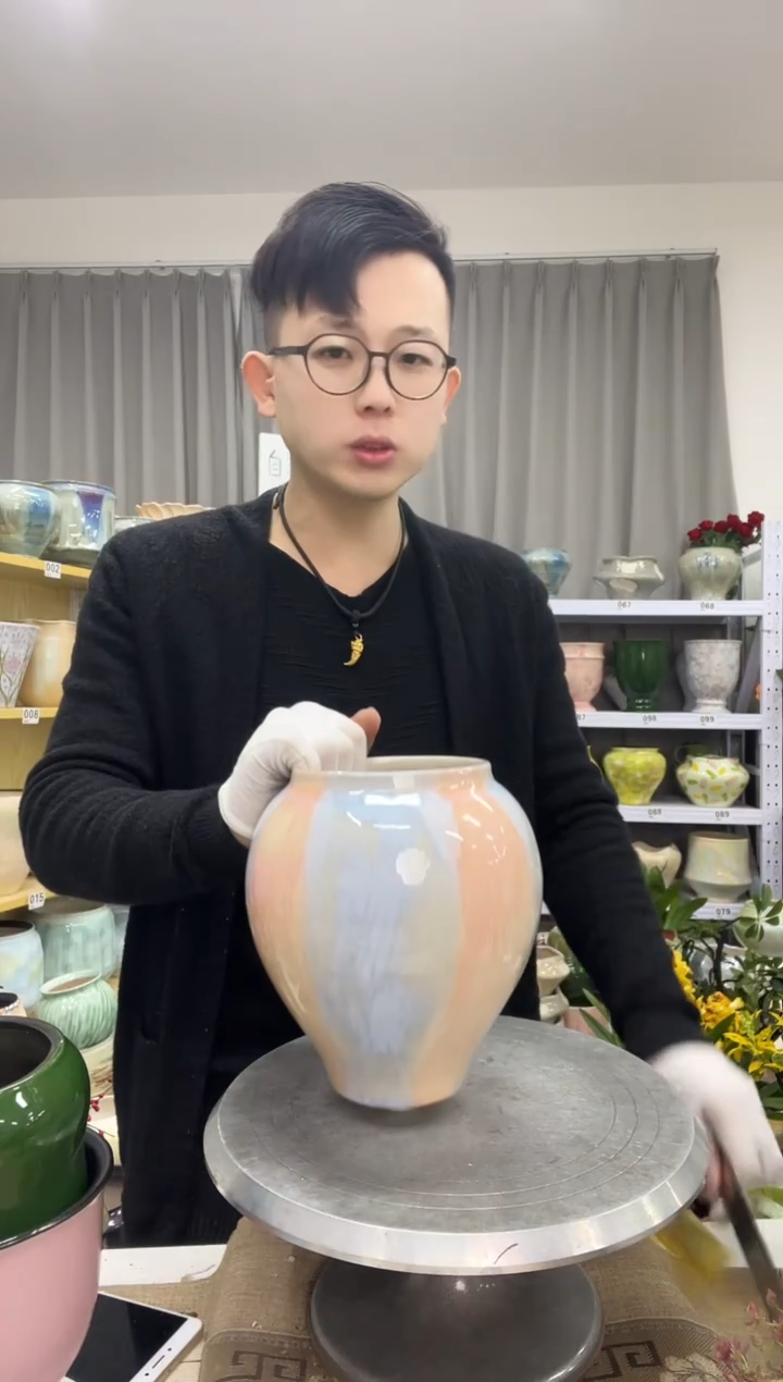 12.25陶瓷花盆直播链接高.     20 口12