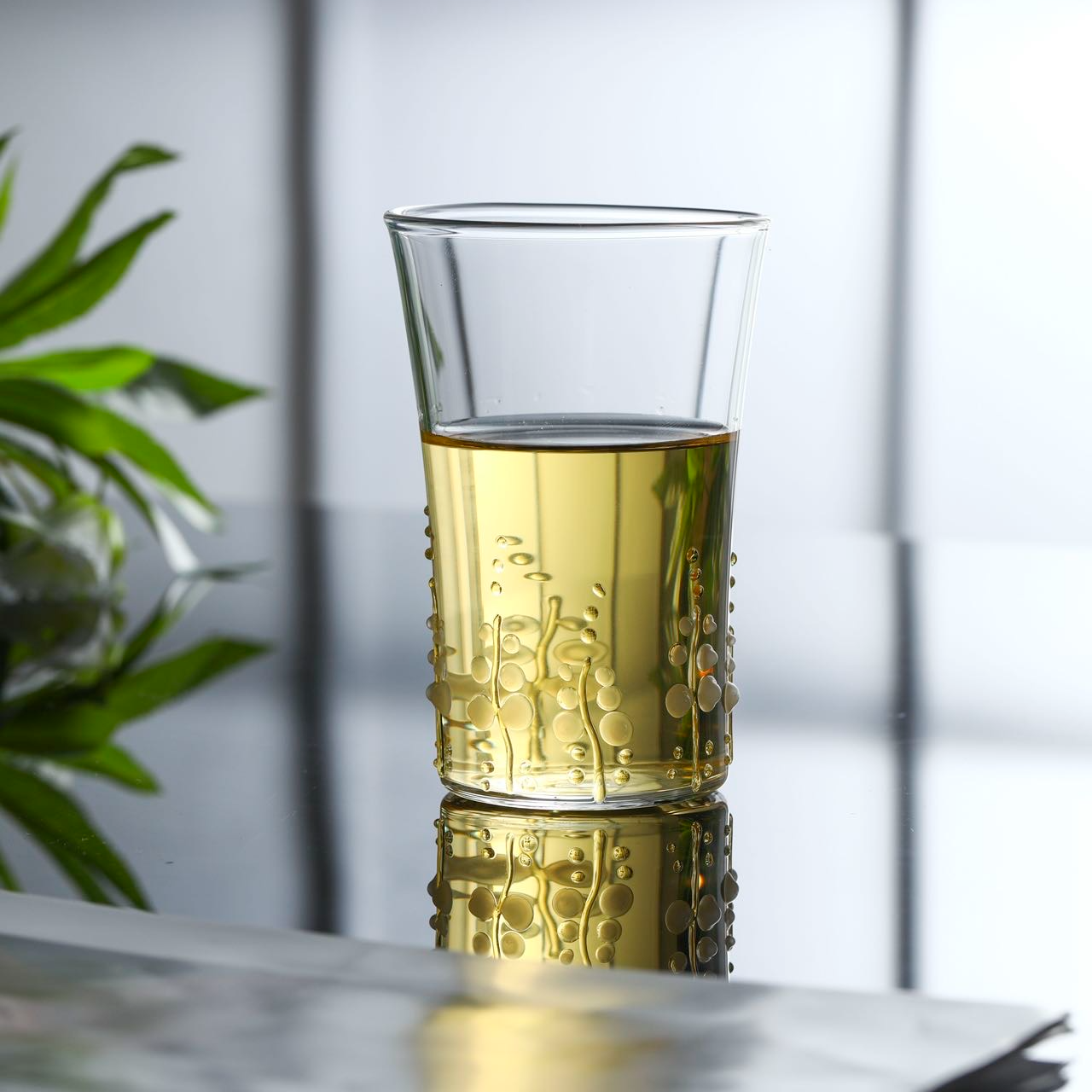 云按野·柳叶 水杯耐热茶杯手工创意家用水杯