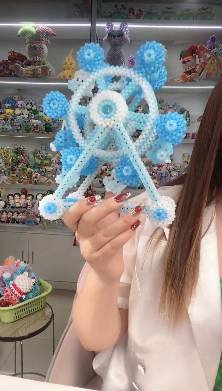 玻璃0323卡4水晶摩天轮材料包1套蓝玉款