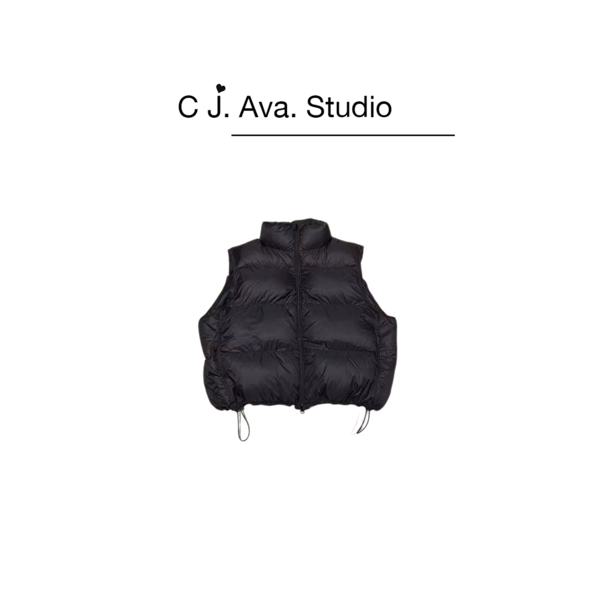 【CJ.Ava Studio】95白鸭绒保暖百搭立领羽绒马甲UNL8045