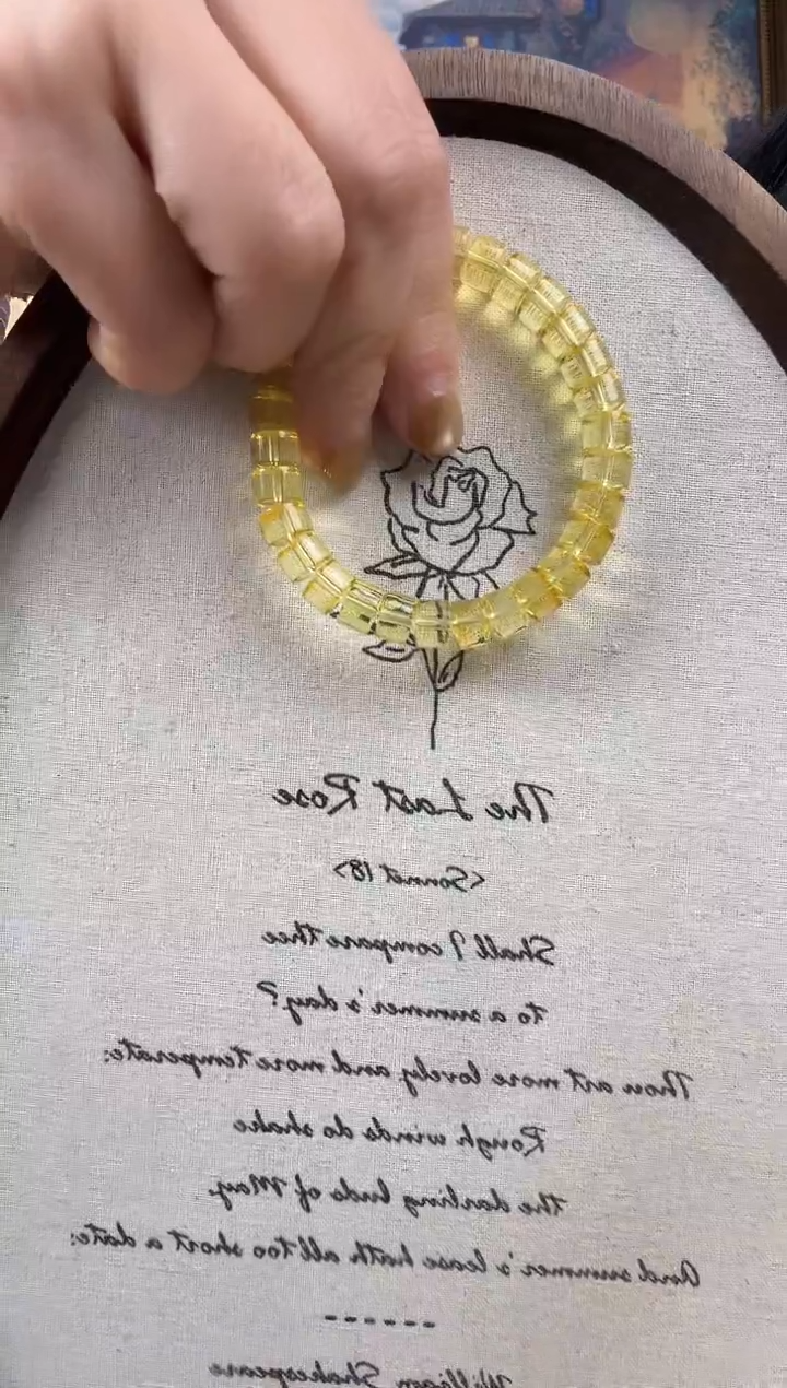 手链蓝珀未镶嵌蓝珀手串