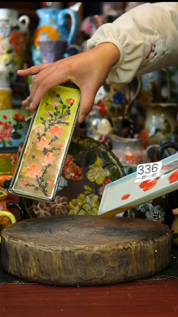 陶瓷337景德镇手工手绘釉下彩