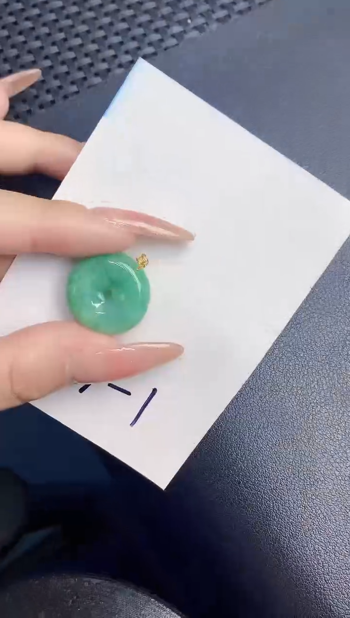 【闪购商品】翡翠颈饰18K金镶嵌000000000