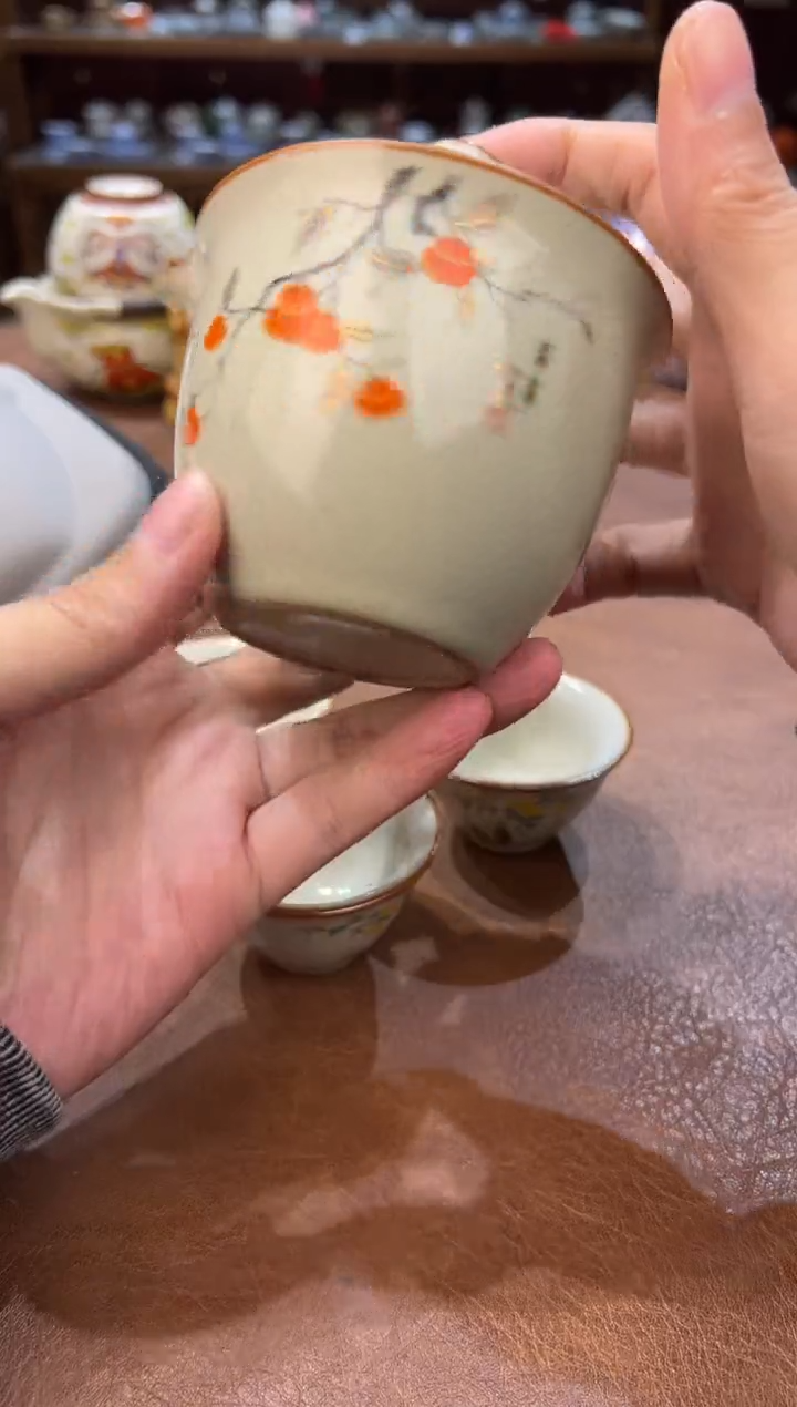 真的很便宜会开片的旅行茶具
