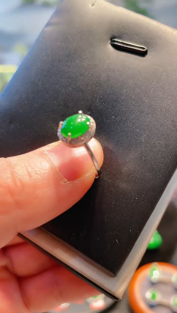 【闪购商品】翡翠戒指未镶嵌A6天然A货翡翠