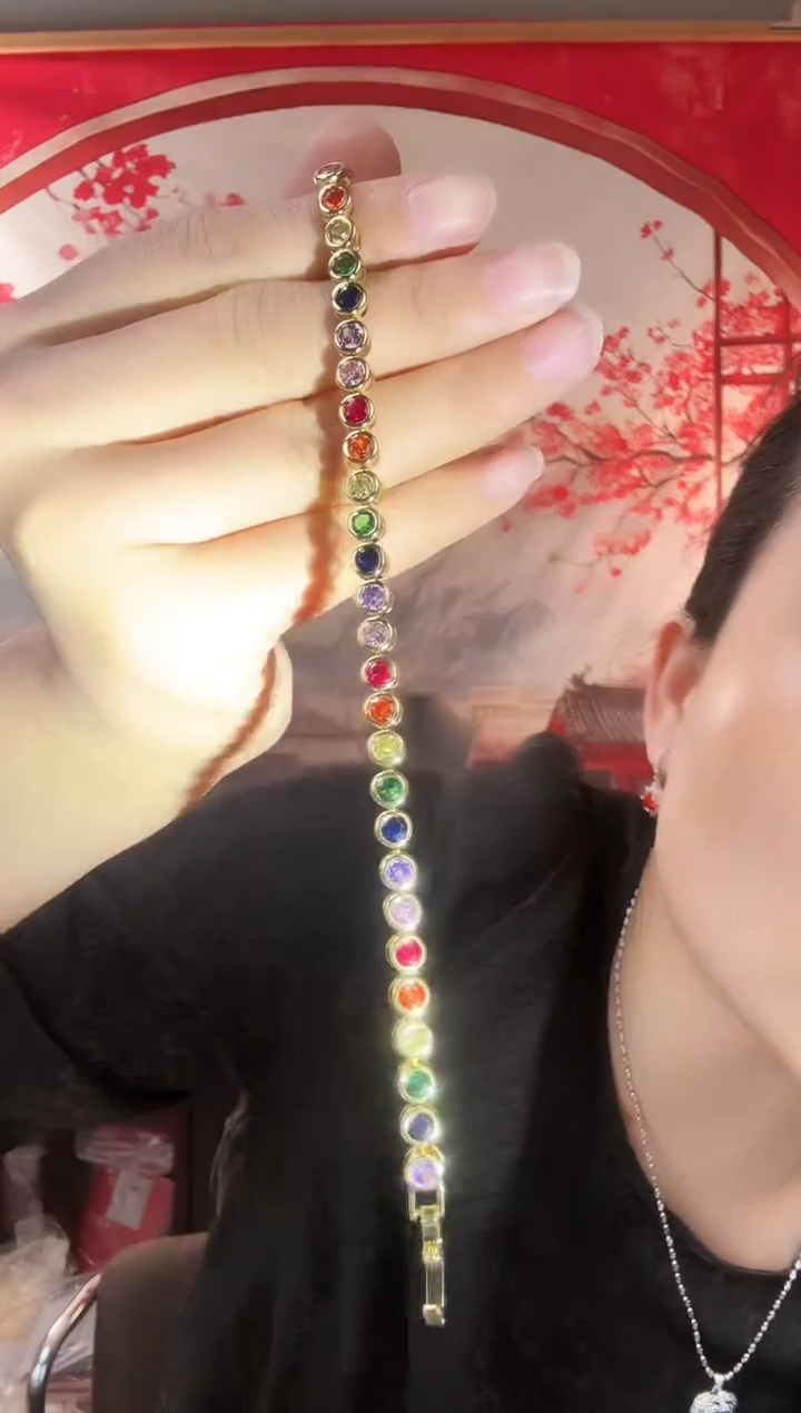 推荐款玫瑰金色多宝泡泡手链