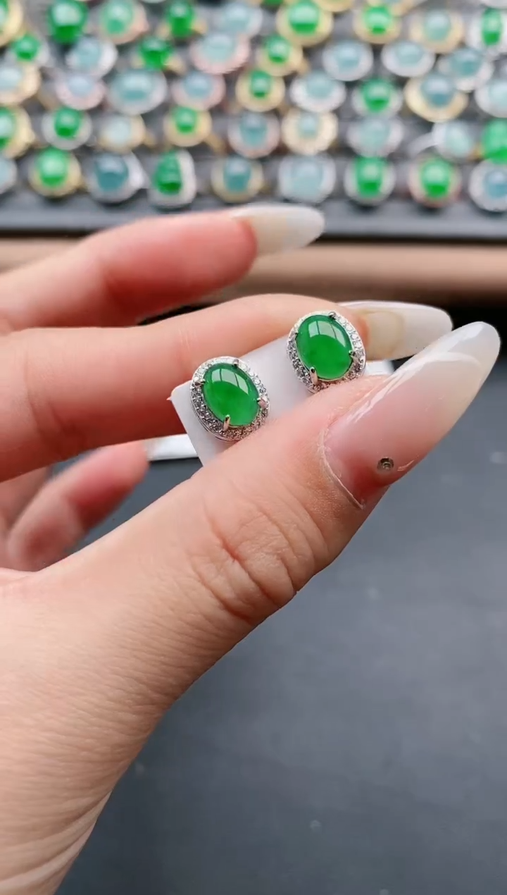 【闪购商品】翡翠戒指银S925镶嵌111111