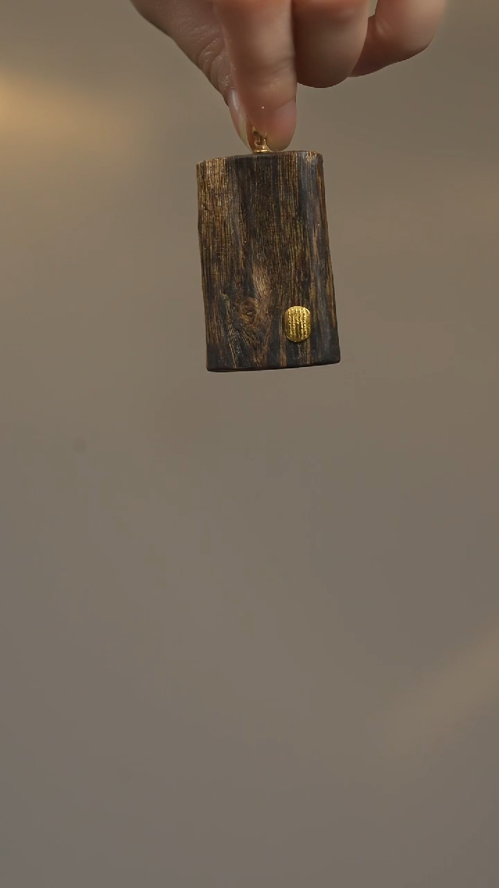 吊坠沉香五条平安无事牌