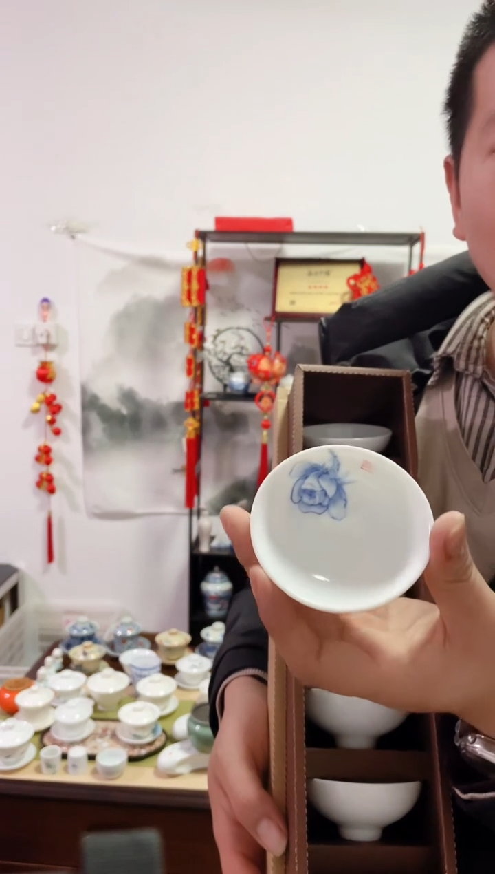 【闪购商品】【瓷心匠物】直播间福利专款玫瑰花杯大6个