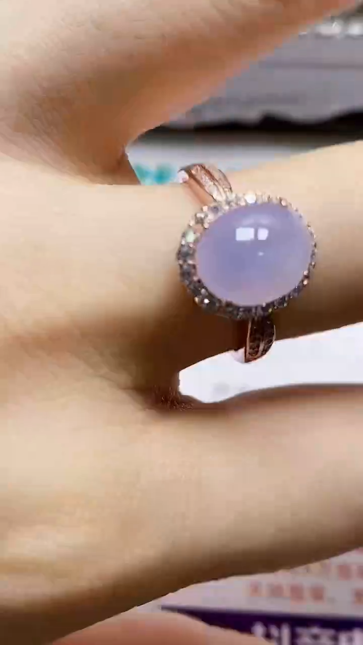 银S925镶嵌戒指翡翠4887