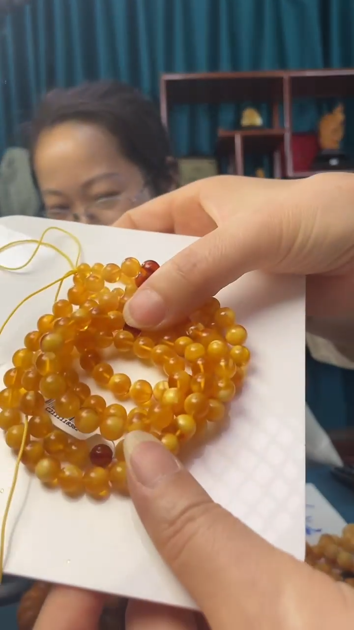 未镶嵌项链蜜蜡蜜蜡项链8mm