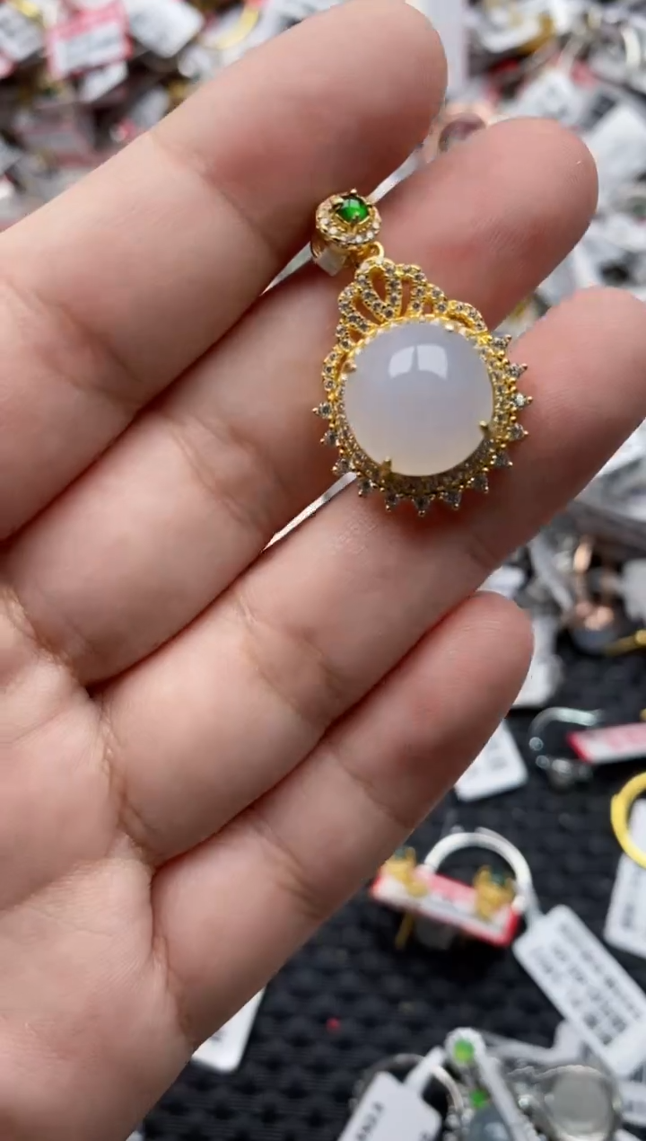 【闪购商品】翡翠戒指银S925镶嵌33333---2