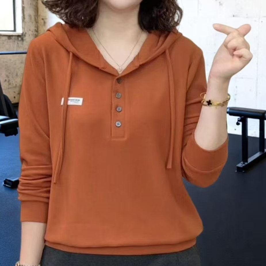 双面德绒带扣帽衫