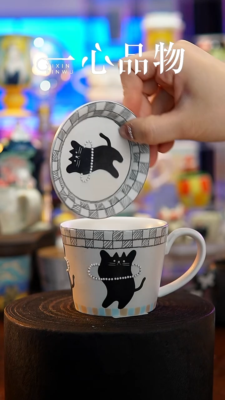 杯子瓷140-3景德镇手工手绘杯子摆件