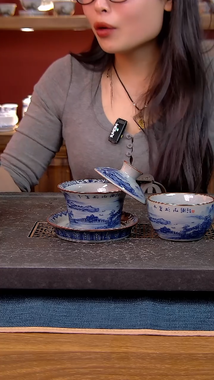 简装家用款2件套 老陶泥开片纹陶瓷茶具