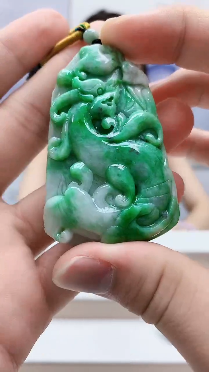 未镶嵌定制翡翠5169bb-毛货挂件14