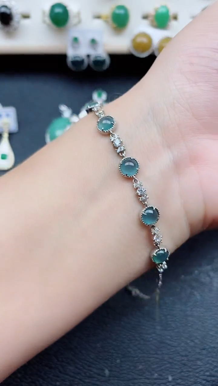 【闪购商品】翡翠戒指银S925镶嵌11111