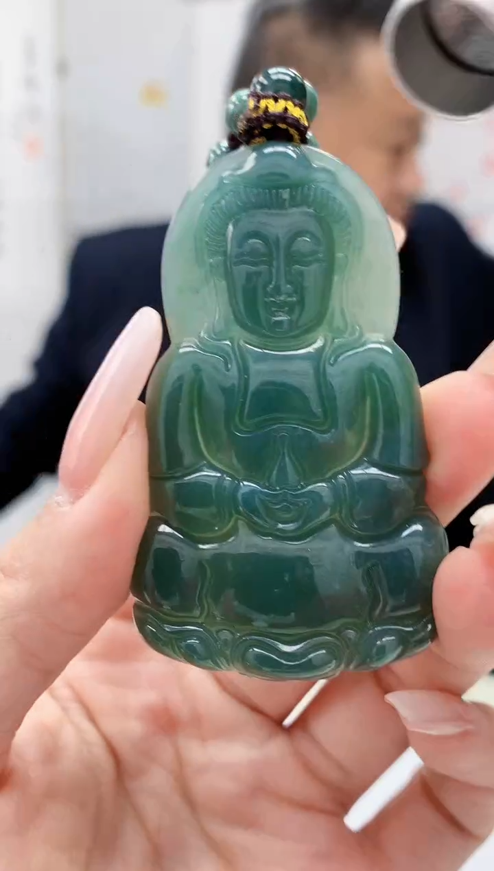 【闪购商品】定制翡翠未镶嵌4969lr-毛货挂件65