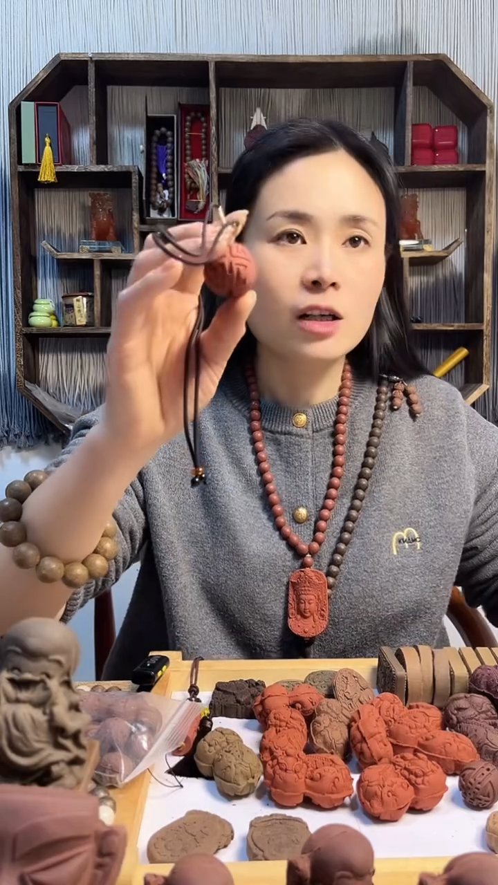 【闪购商品】泥塑大四合香方喜字纹单珠3.0