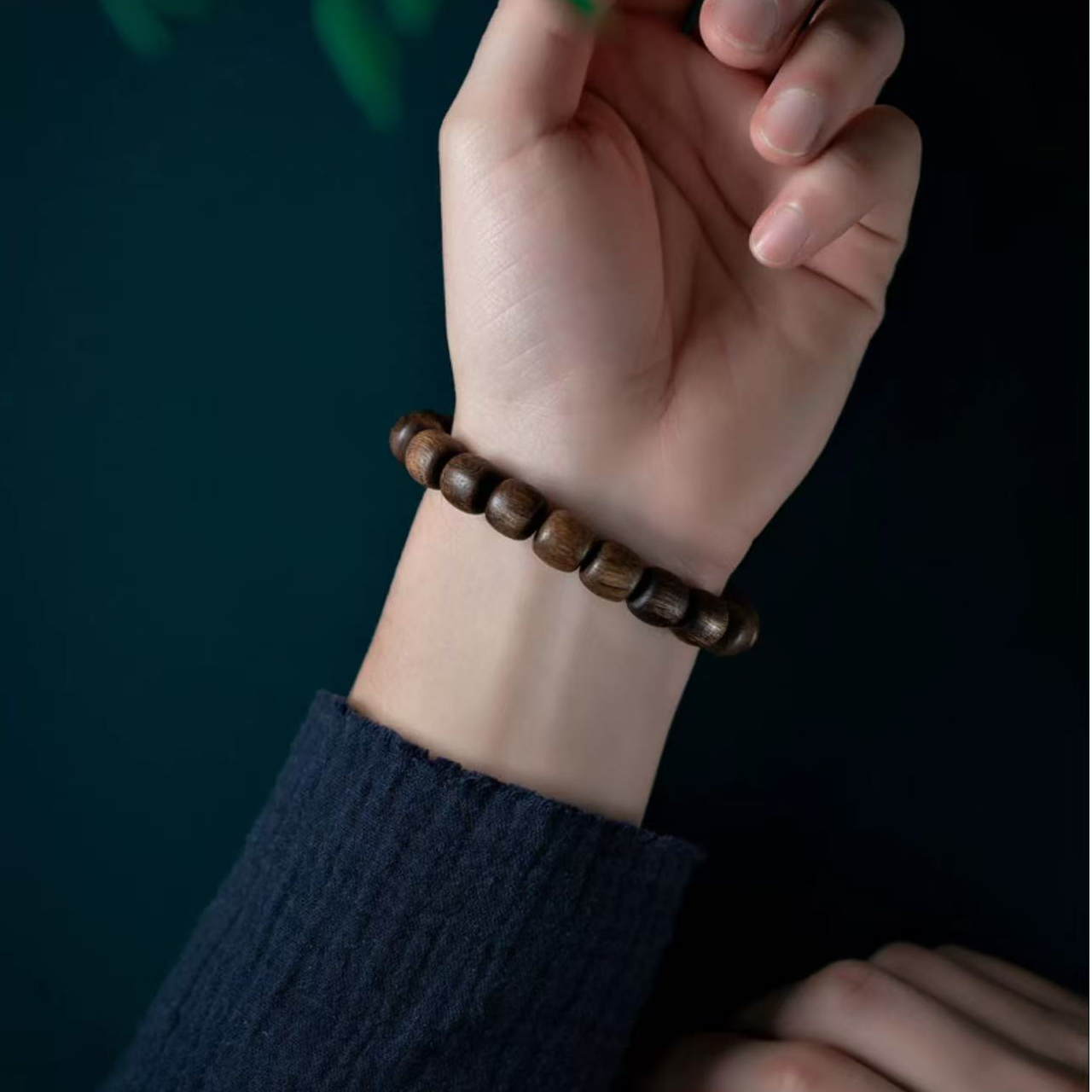 增香沉香木质非遗Y料芽莊旺财蕾蕾BQ陳水8*8单圈（纹理随机）