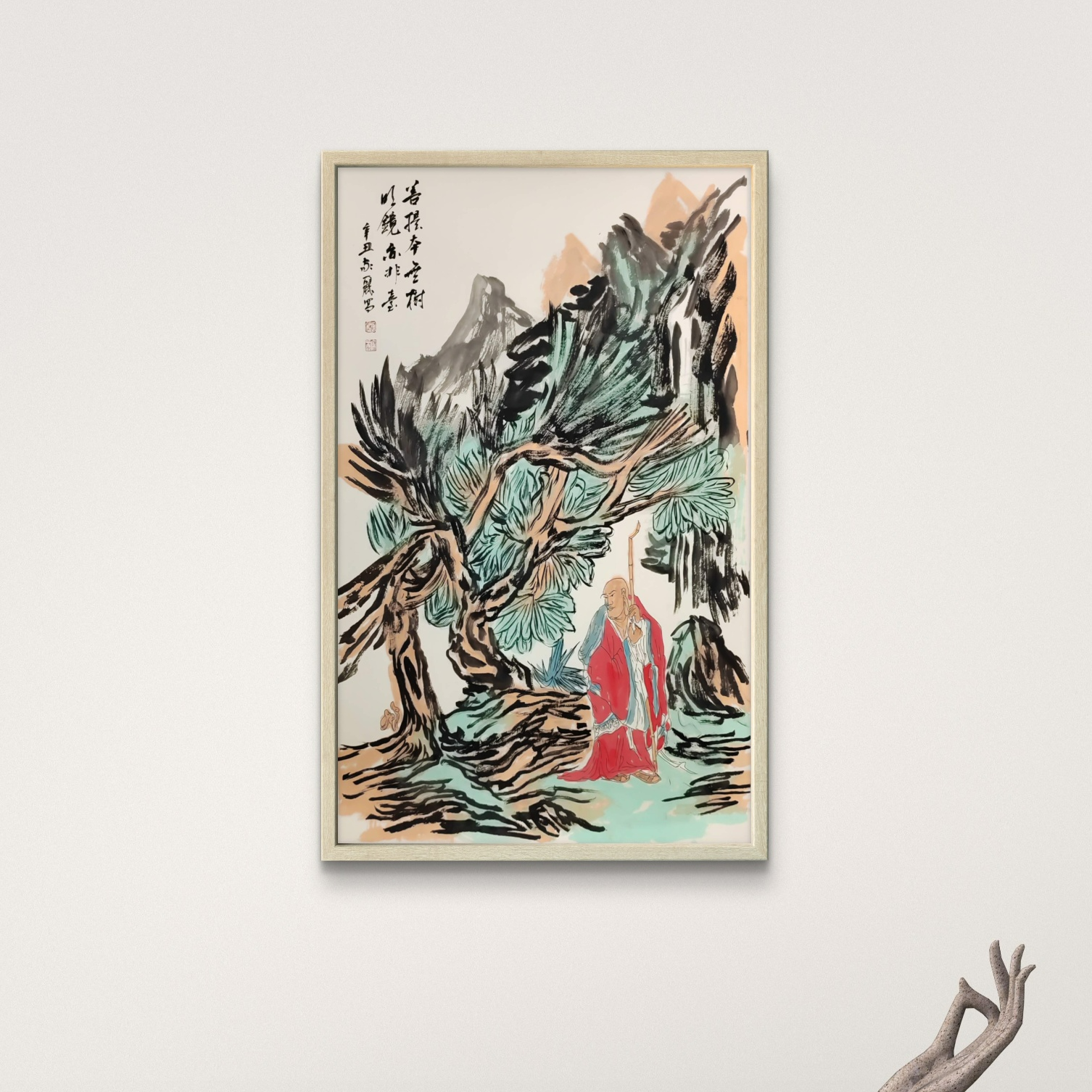 马家L老师-国画-菩提本无树【杨柳青】固定作品链接