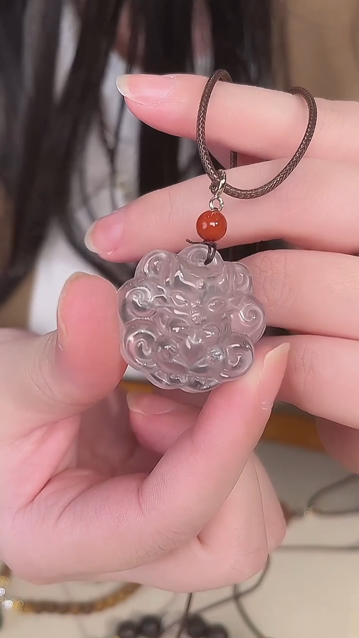 吊坠(赠链)未镶嵌水晶（白水晶凤九吊坠）