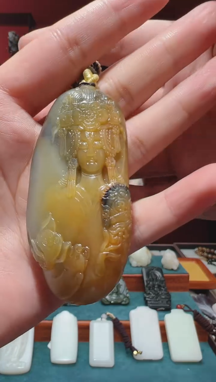 【闪购商品】和田玉吊坠(不含链)未镶嵌1