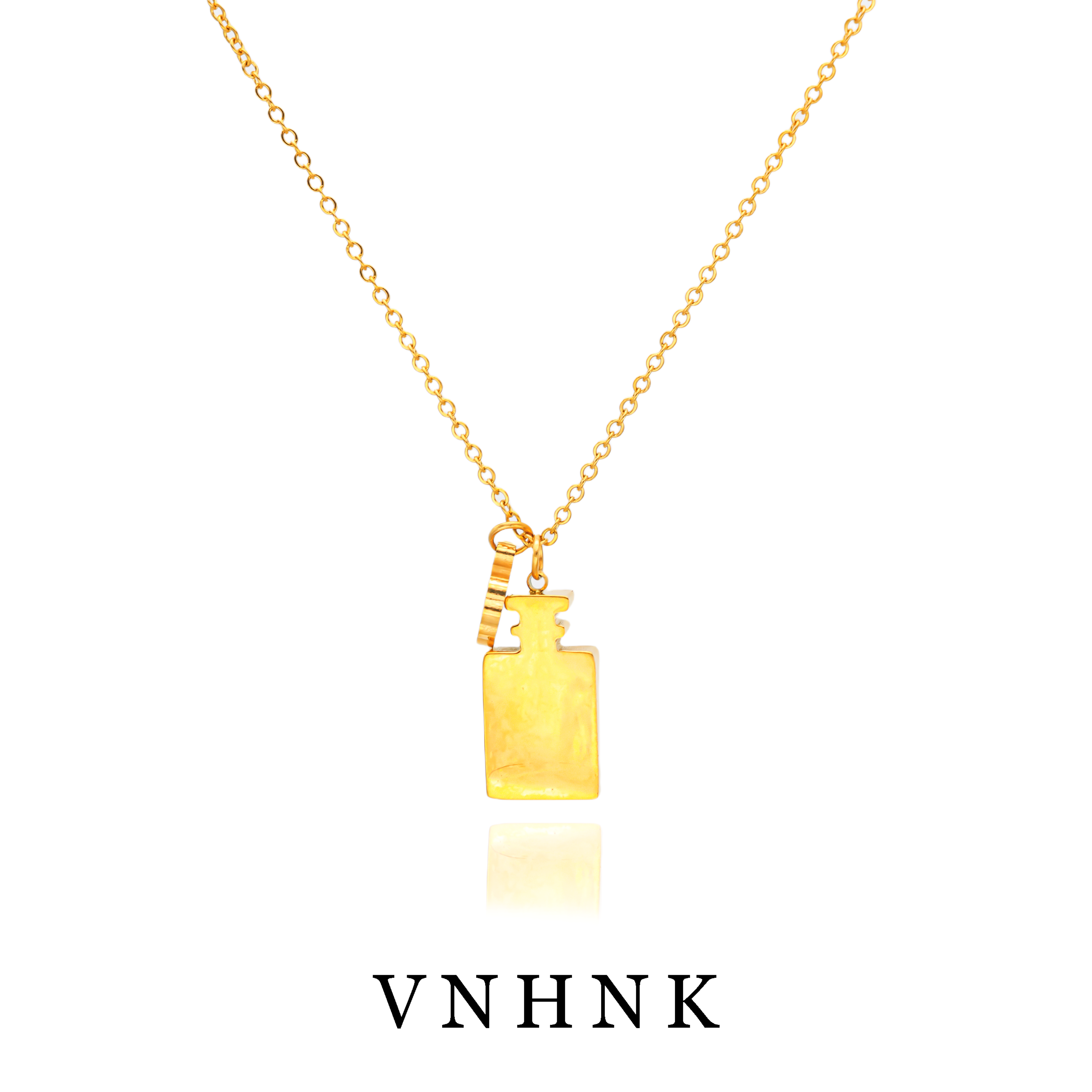 钛钢项链 美可儿   T650   金色（47cm）小众时尚气质项链