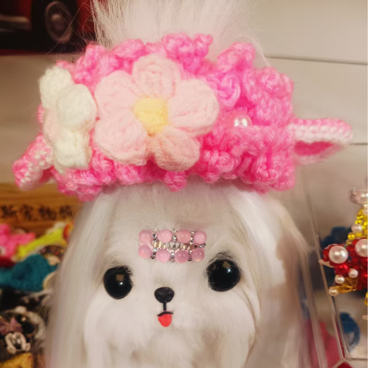 布鲁斯|直播间选色|毛线蝴蝶结顶夹发箍|手工制作默认微瑕no退换