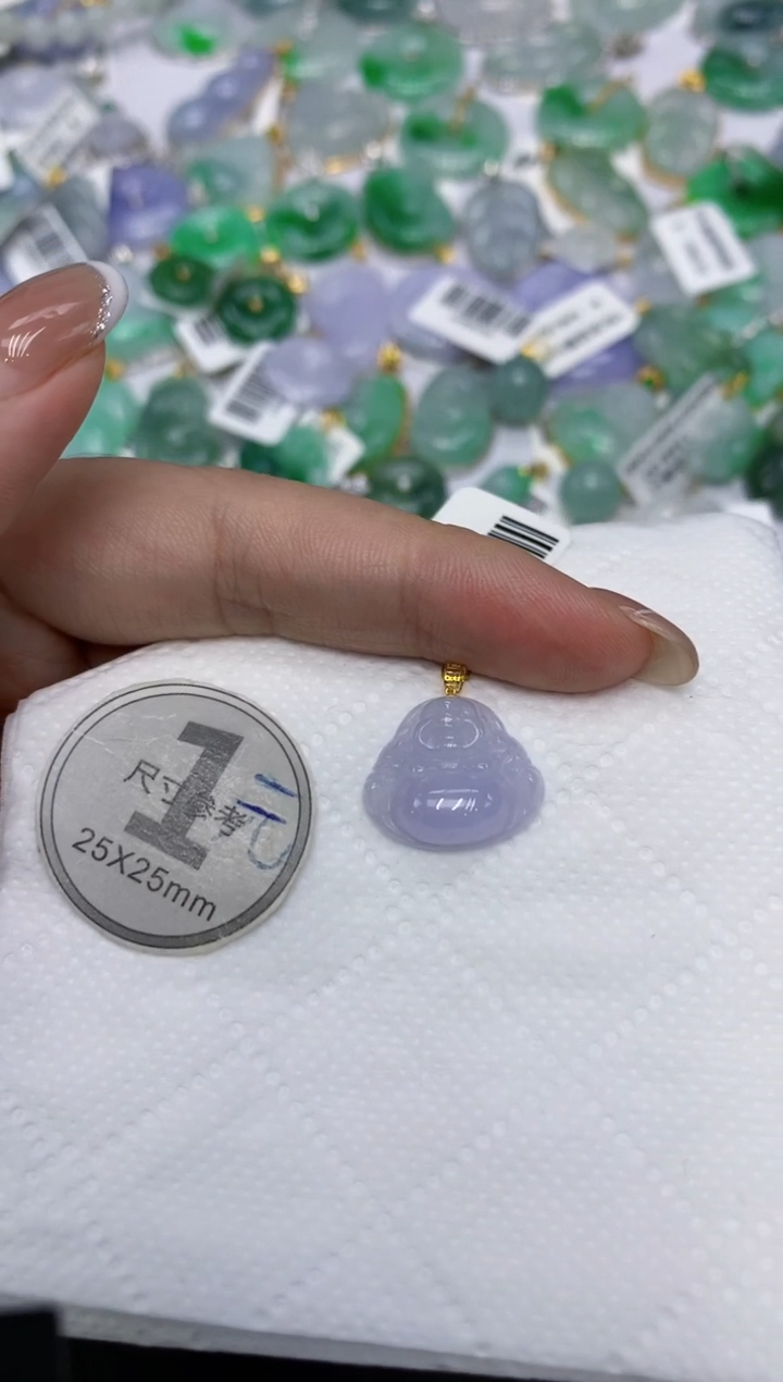 颈饰18K金镶嵌翡翠1111111