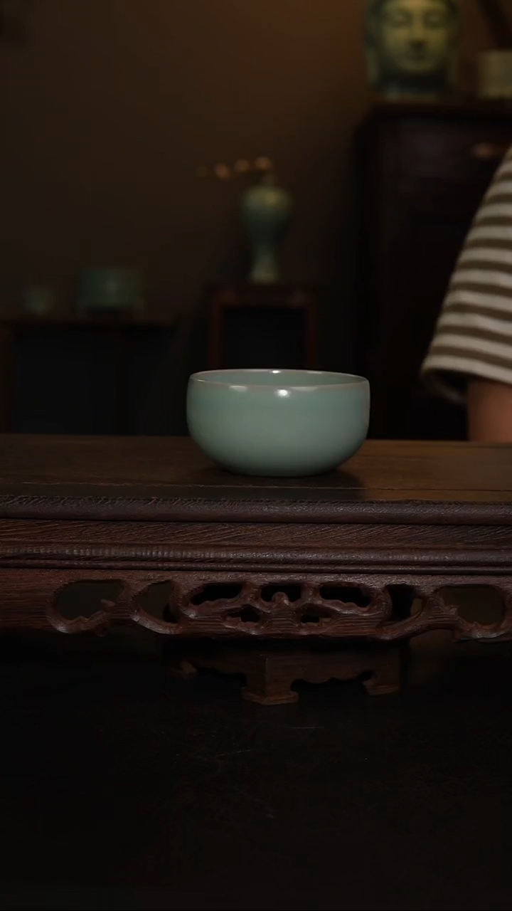 摆件原产地原矿仿古釉手工禅定杯