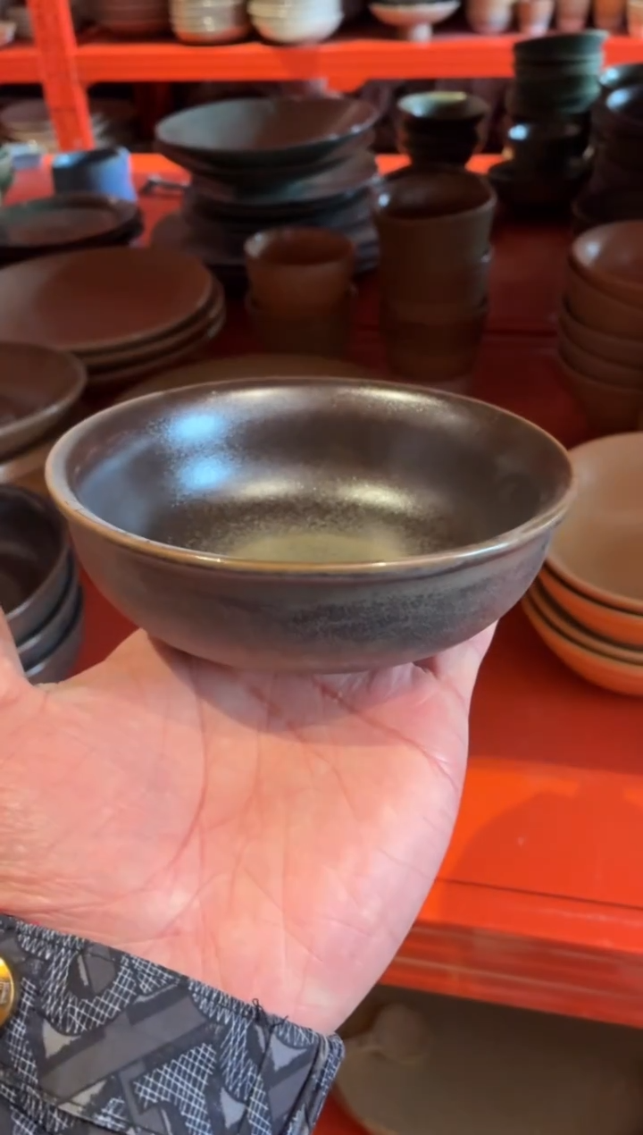 瓷片5寸银兔毫饭碗（拍一发二）