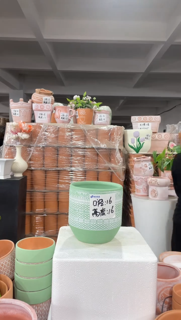 【闪购商品】红陶119机雕绿色16.16