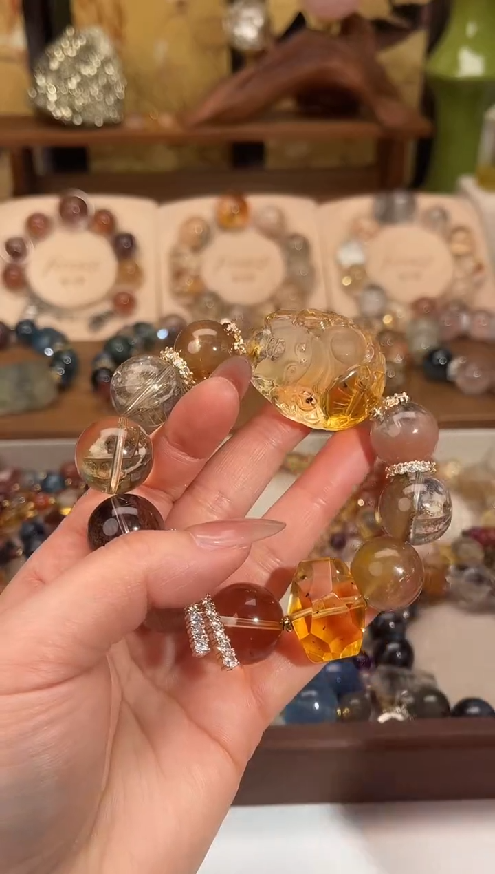 水晶摆件未镶嵌原创diy设计