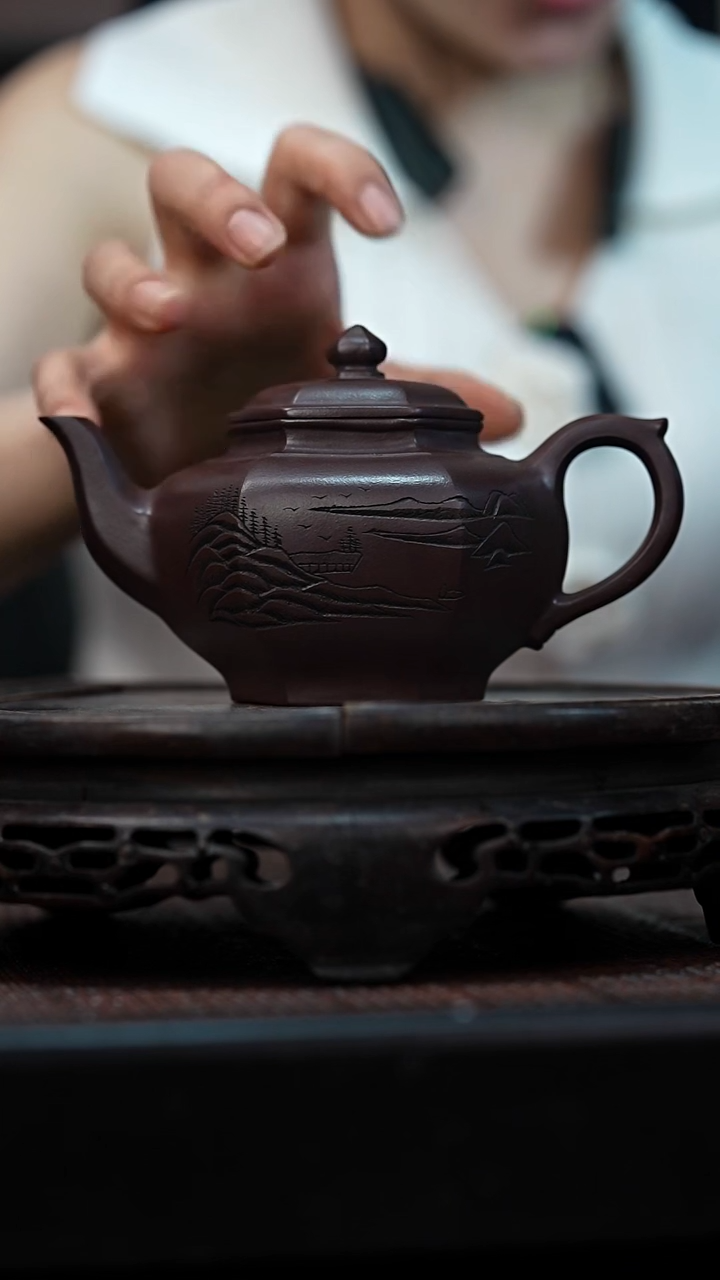 茶壶紫砂宜兴岁颐传砂原矿全手22