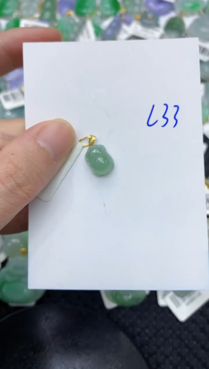 【闪购商品】翡翠颈饰18K金镶嵌11111111111