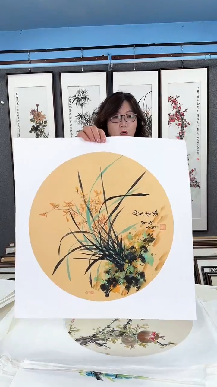 【闪购商品】国画精美画芯  兰花