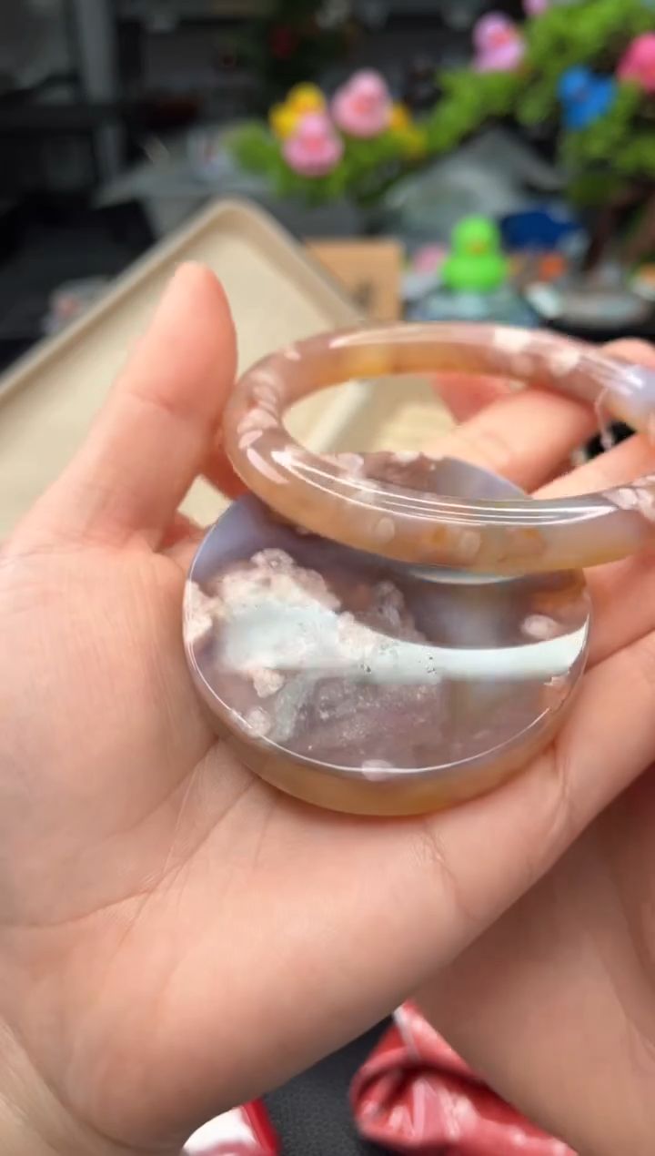 石英质玉未镶嵌手镯62圈口（赠品镯心）3751619