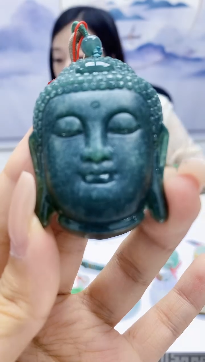 定制翡翠未镶嵌4852xx-毛货挂件34