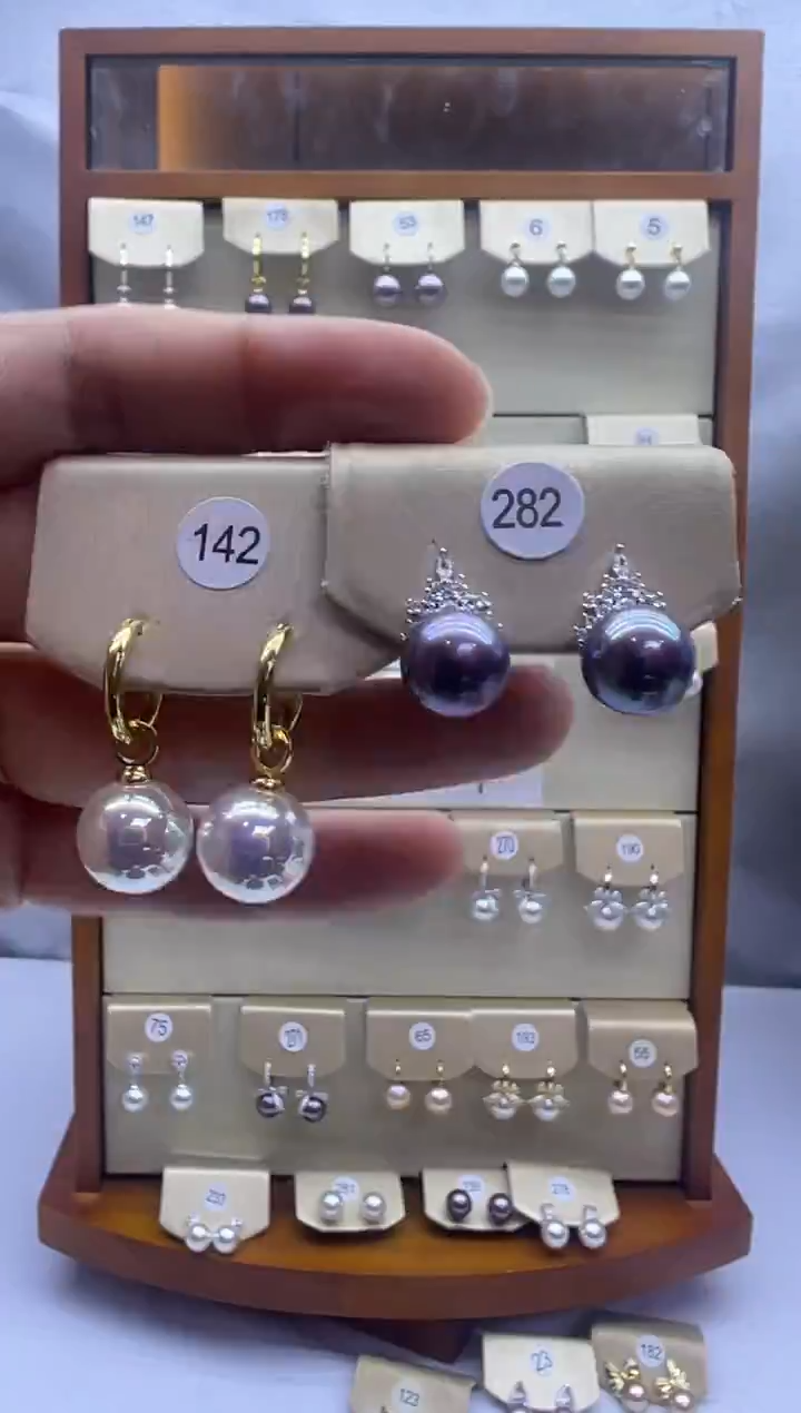 未镶嵌耳饰淡水珍珠142+282