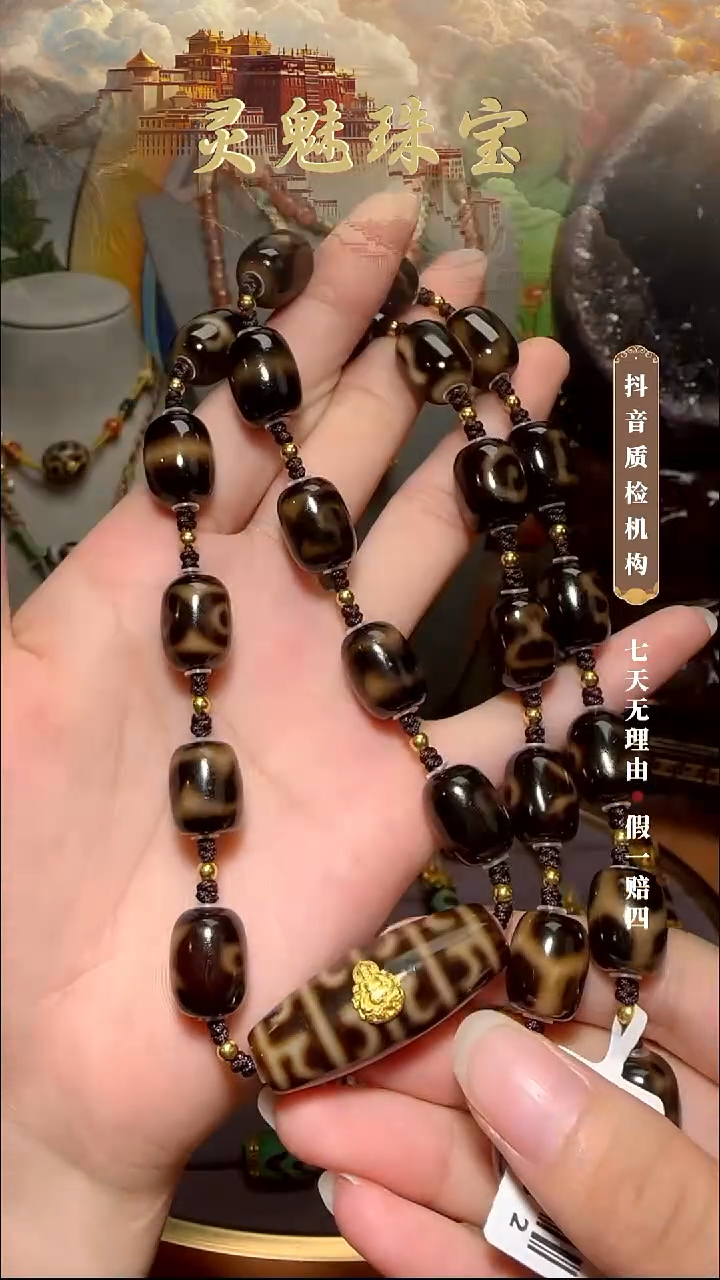 玛瑙/玉髓（覆膜）颈饰18K金镶嵌何*项链