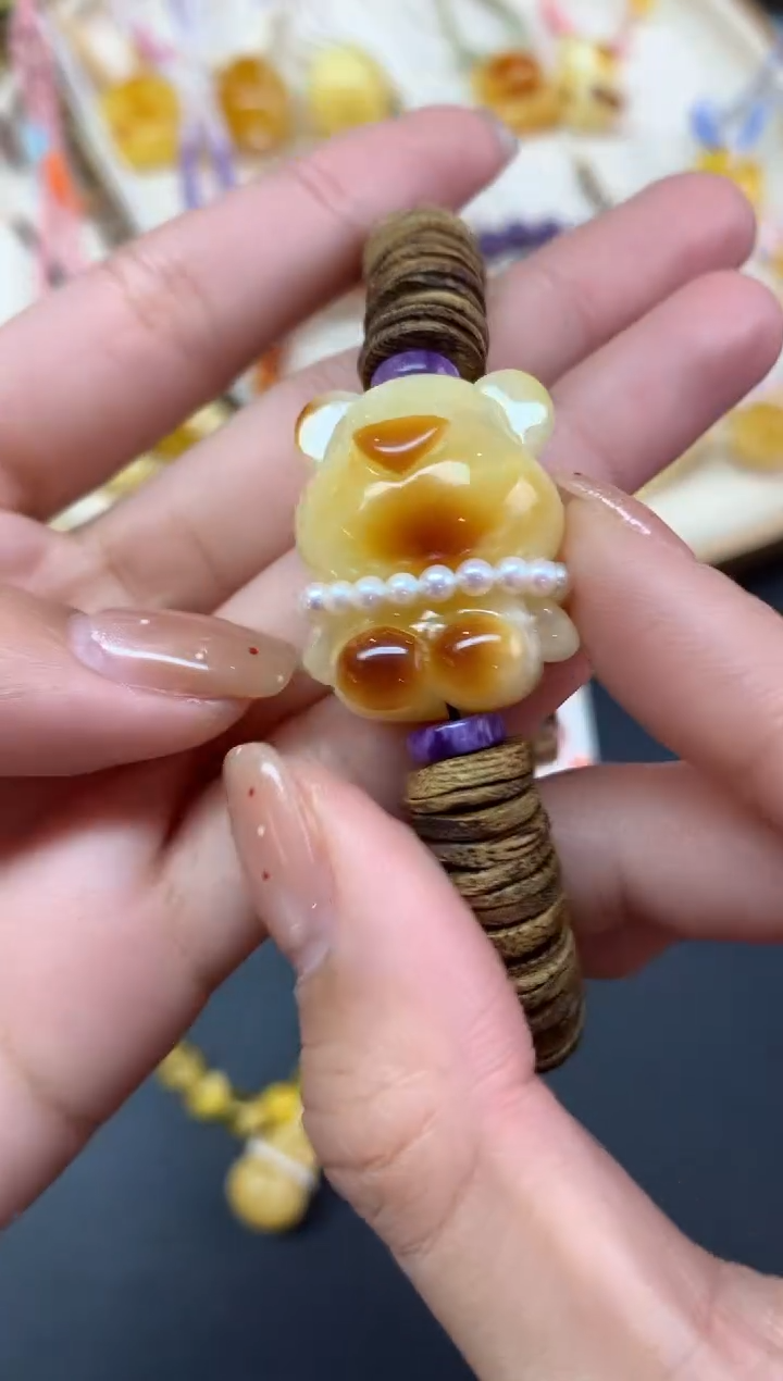 【闪购商品】蜜蜡裸石未镶嵌手串A408|1680