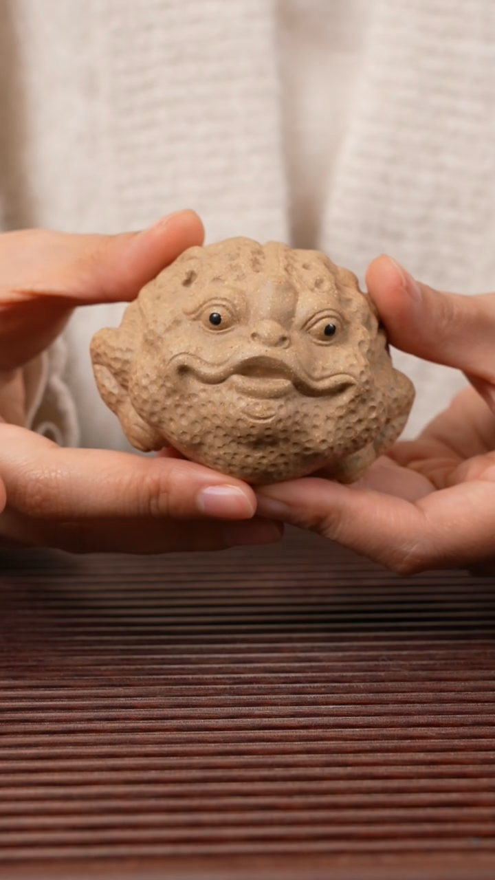 【闪购商品】紫砂茶宠核桃金蟾