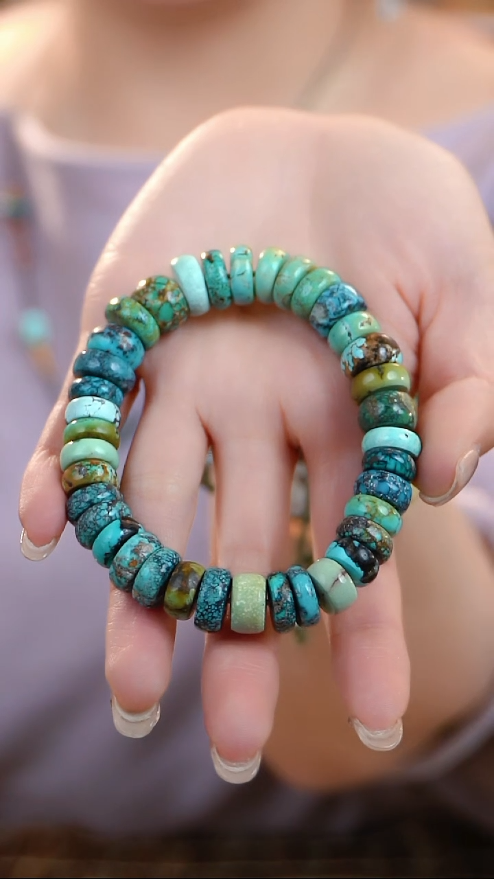 未镶嵌绿松石手串柚*子1