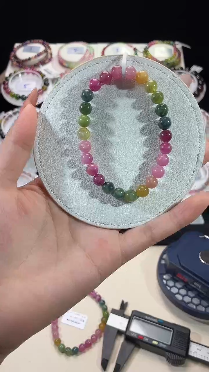 手串未镶嵌碧玺A级彩虹色7