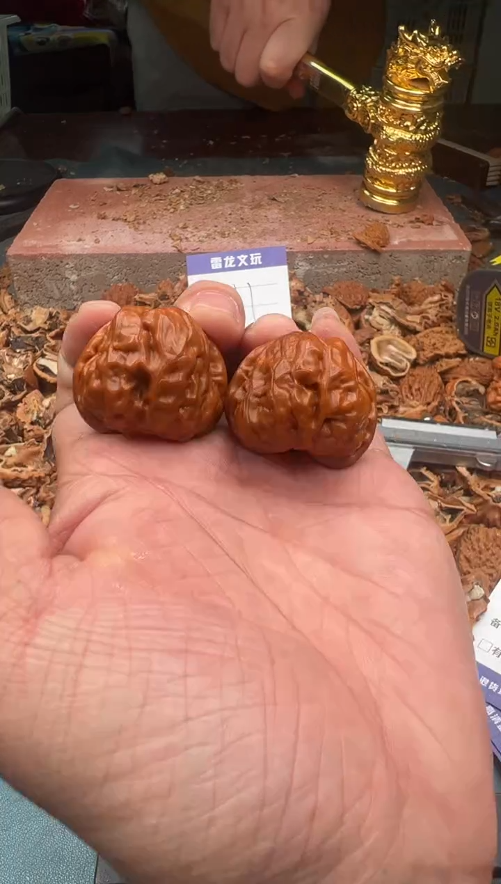 【闪购商品】文玩核桃吊坠雷龙文玩核桃蛤蟆头36尺寸-11