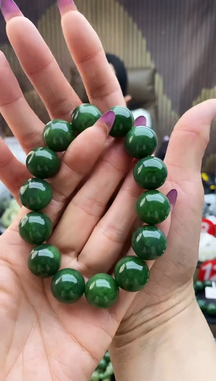 未镶嵌手串和田玉碧玉16