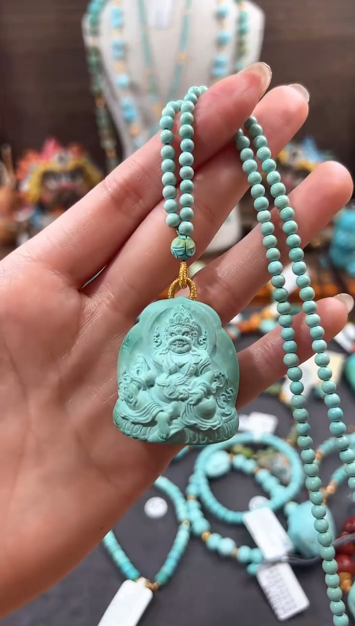 【闪购商品】绿松石颈饰18K金镶嵌绿松石项链